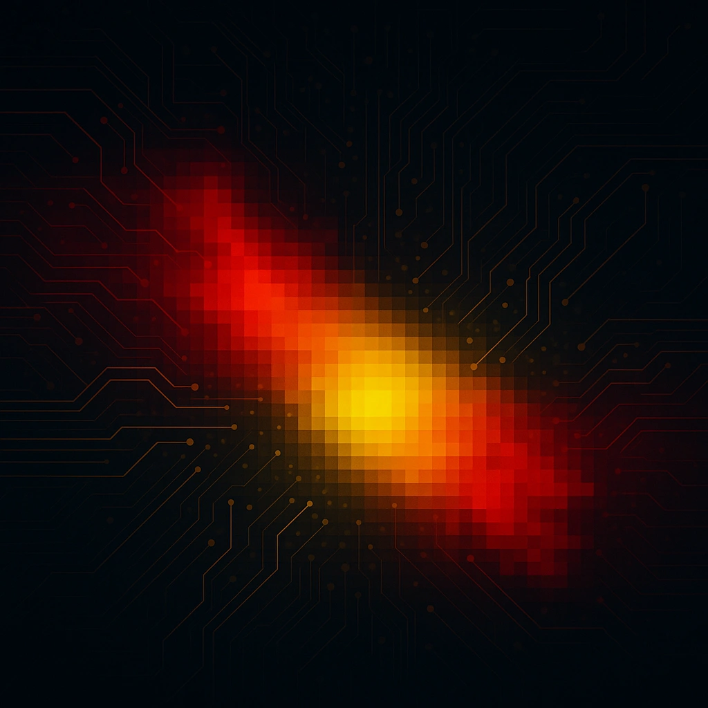 Red and yellow heatmap pattern